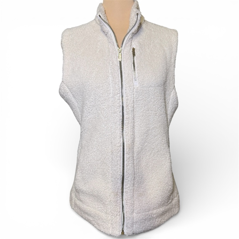 Calvin Klein Performance Cream / Off White Sherpa Vest Size‎ Medium